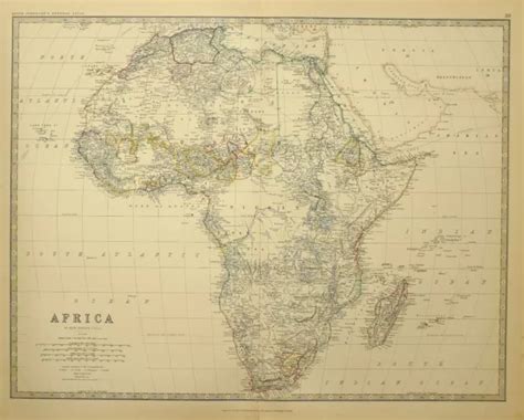 Ancien Carte Afrique Soudan Alg Rie Marocco Tripoli Abyssinia