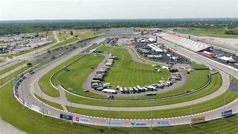 Drone Video World Wide Technology Raceway Preps For Nascar Race