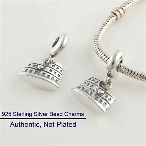 Fits For Pandora Bracelets Rome Charms 100% Sterling Silver Beads Free ...