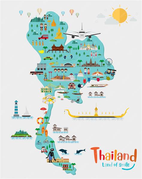 Thailand Attractions Map