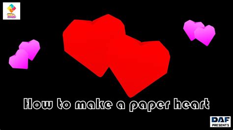 How To Make A Paper Heart Youtube