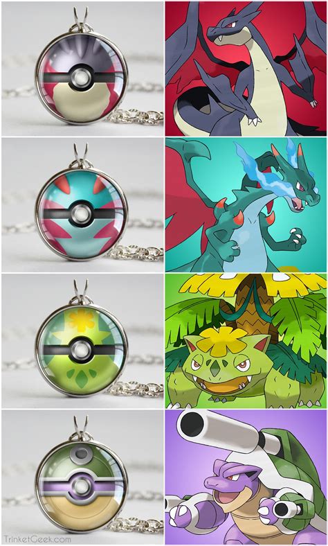 SHINY Mega Pokemon themed pokeballs, Mega Charizard X & Y, Mega ...