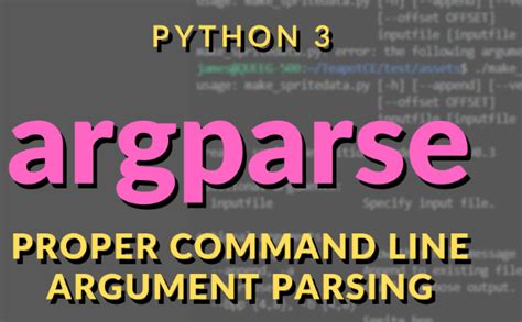 Python ArgumentParser Create And Parse Command Line Arguments Python