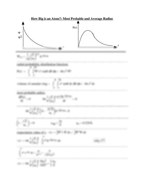 SOLUTION Hydrogen Atom Quantum Mechanics Studypool