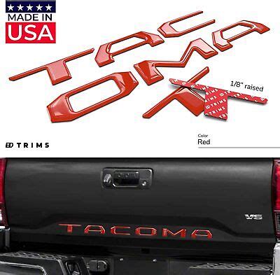 Car Truck Parts 3D Raised Tailgate Insert Letters Emblem 2014 2019