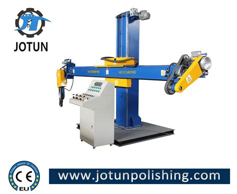 China Jotun Stainless Steel Tank Shell And Dish End Polishing Machine