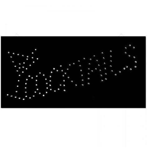 Lighting Led Bar Sign Cocktail Drinks Pub Club Window Home Shop Display Gr8 Home