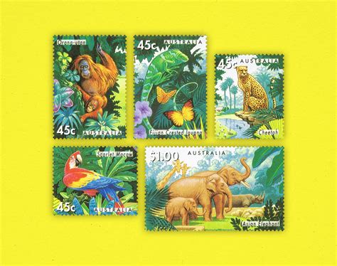 1994 Zoos Endangered Species — Perforated