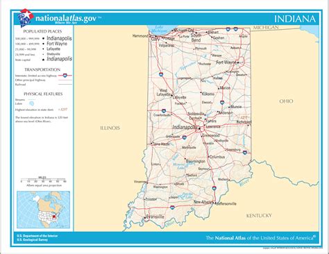 Map of Indiana (Street Map) : Worldofmaps.net - online Maps and Travel ...