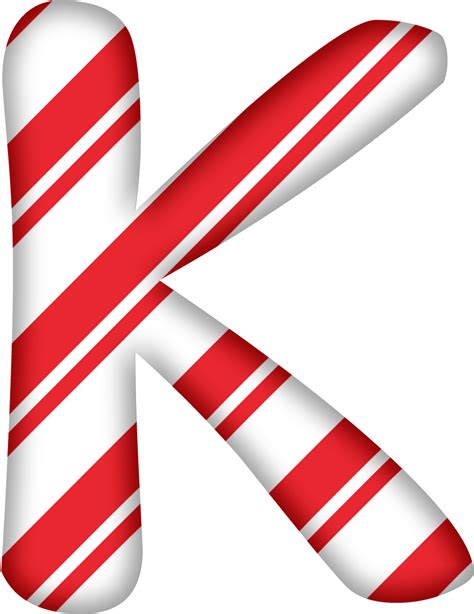 Digital Candy Cane Alphabet Letters 1200x1200 Png Clipart Download