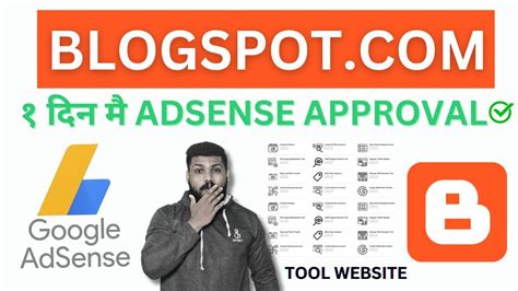 Google Adsense Approval For Blogspot Tool Website