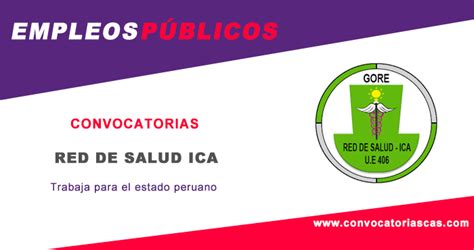 Concurso CAS RED SALUD ICA TRABAJADOR DE SERVICIOS GENERALES