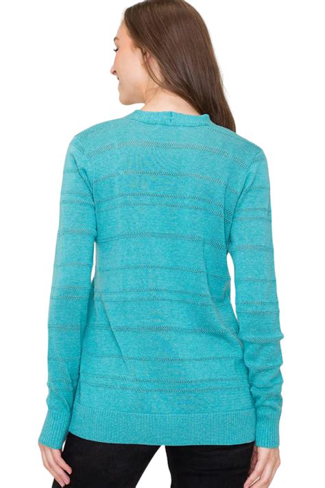 Long Sleeve Pointelle Open Cardigan 6th Street Fashions And Footwear