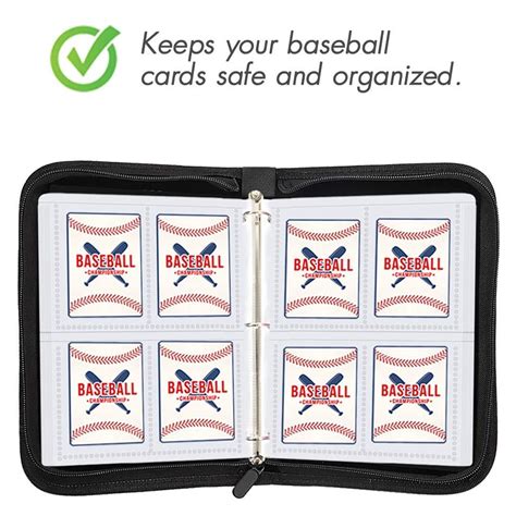 Baseball Card Binder Sleeves for Trading Cards, Baseball Card Sleeves ...