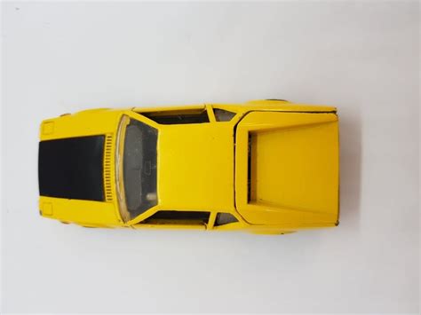 Ford Pantera Gt De Tomaso Jaune Et Noir Mattel Gran Toros Sans