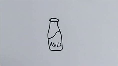 Drawing A Bottle Of Milk Drawing Animation Youtube