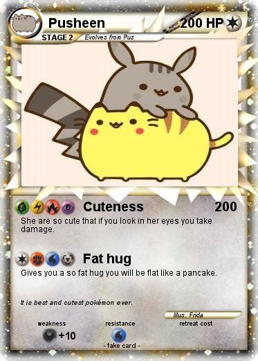 Pokémon Pusheen 273 273 Cuteness My Pokemon Card