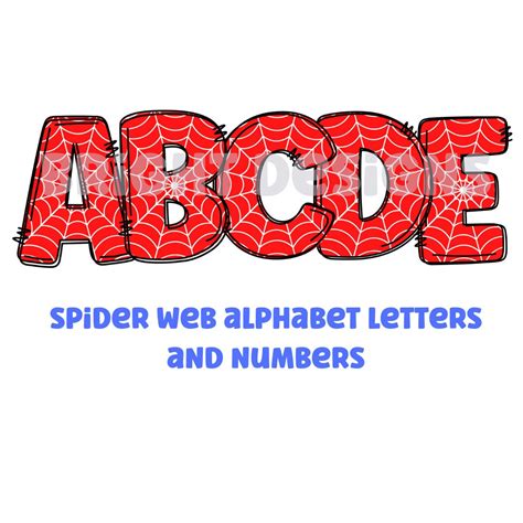 Spider Web Clipart Letters 300dpi Transparent Png 1 Set Of Alphabet