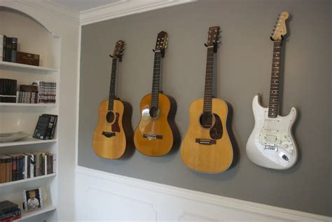 Diy Wall Mount Guitar Holder Houseandcanvas Diy Blog