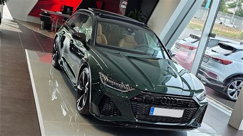 Audi Rs6 Avant 2023 Audi Exclusive Goodwood Green Exterior With Cognaq