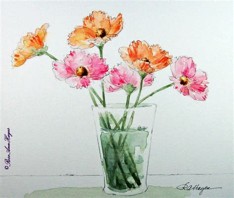 Flower Vase Watercolor at GetDrawings | Free download