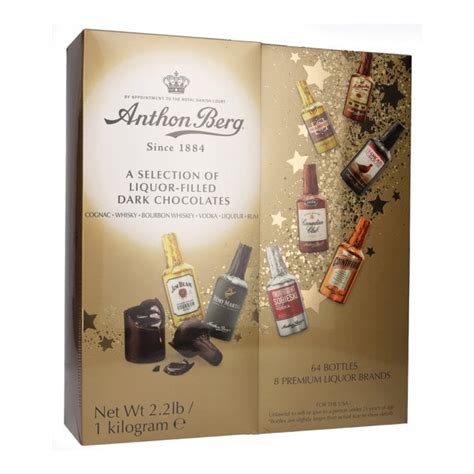 Anthon Berg Liqueur Filled Dark Chocolate Gift Box Pack Of 64 Gift