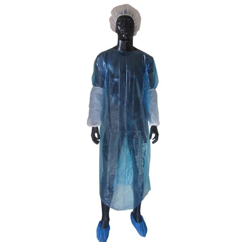 Thumb Loop Surgical Disposable Waterproof Isolation CPE Gown China