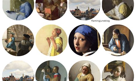 Vermeer Printable Image Sheet Rpublicdomainimages