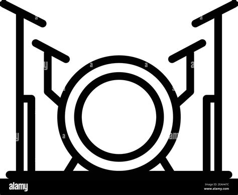 Band Drums Icon Outline Band Drums Vector Icon For Web Design Isolated