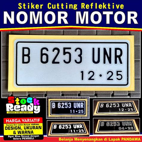 Jual Stiker Cutting Reflektive Plat Motor Shopee Indonesia