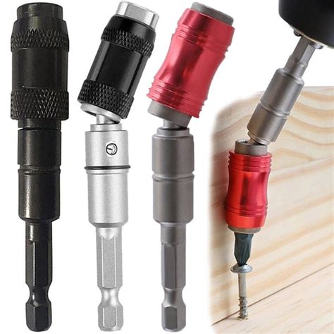 1/4" Screwdriver Bit Holder Adjustable Direction 20 Degree Angle ...