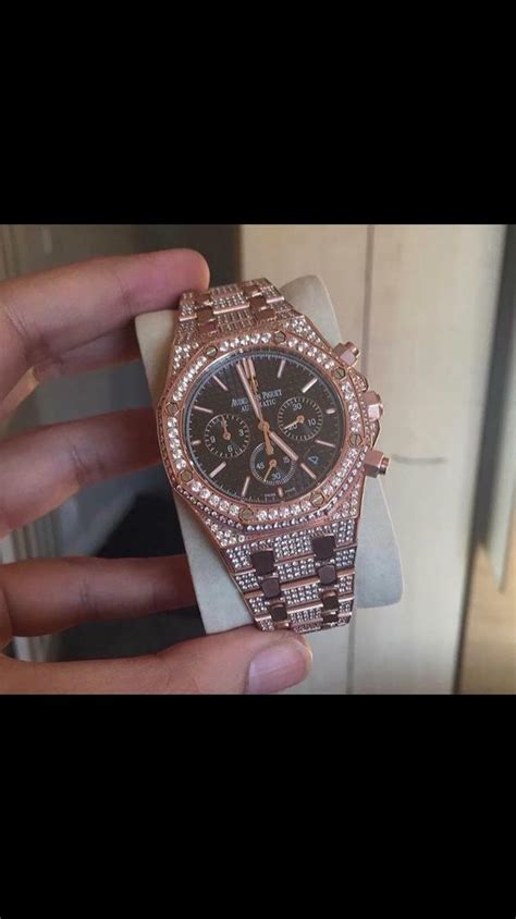 Fully iced out ap watch rose gold | in Rotherham, South Yorkshire | Gumtree