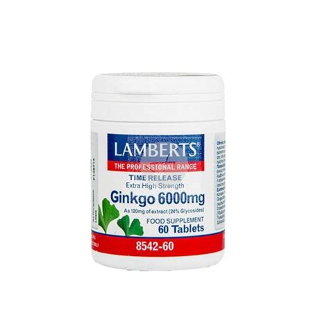 Lamberts Ginkgo Biloba 6000mg 60 Comprimidos Farmacia Tuset