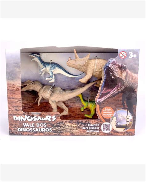 Riachuelo Conjunto De Mini Figuras Vale Dos Dinossauros