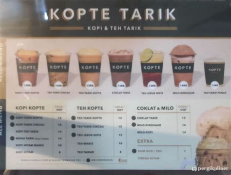 Selalu Diperbarui Menu Kopte Kopi Teh Gading Serpong Tangerang