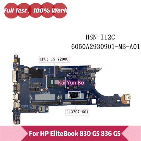 Mainboard Hsn I C A For Hp Elitebook G G Laptop