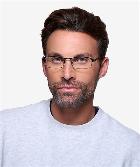 Thomas Rectangle Matte Black Full Rim Eyeglasses Eyebuydirect Canada