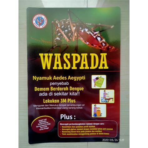 Jual Poster Waspada Nyamuk Aedes Aegypti kode Ke-6 | Shopee Indonesia