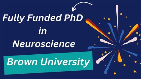 Fully Funded PhD In Neuroscience At Brown University YouTube