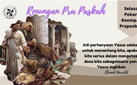 Renungan Harian Hari Ke Selasa Pekan Keempat Prapaskah Maret