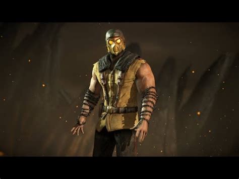 Mortal Kombat X Scorpion All Skins Intro X Ray Victory Pose