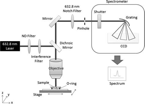 Schematic Diagram Of The Raman Platform Setup Ccd Charge Coupled Download Scientific Diagram