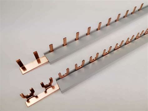 Pin Fork Type Copper Comb Busbar For Circuit Breaker 80A China