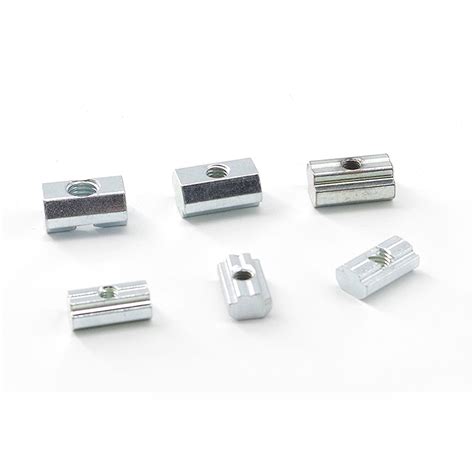 M A Style Steel Slide In T Nuts Steel Nickel Plated Nuts For