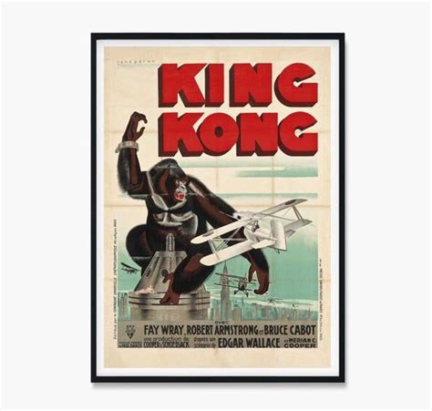 King Kong Vintage Movie Poster King Kong Print King Kong Poster