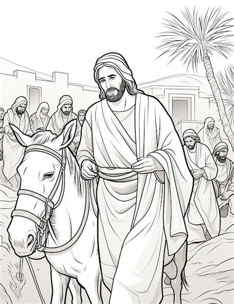 P Ginas B Blicas Para Colorir Para Crian As Jesus Entrando Em Jerusal M