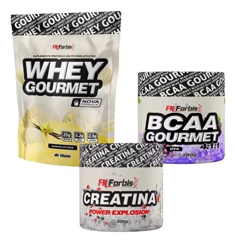 Kit Whey Protein Gourmet G Creatina G Bcaa G