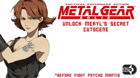 Metal Gear Solid Unlock Meryl S Secret Cutscene Youtube