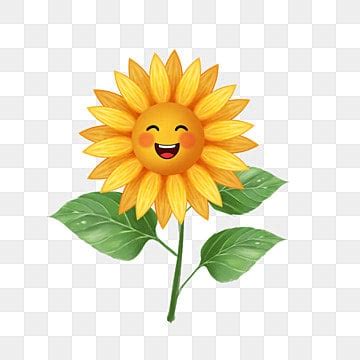 Cute Sunflower Hd Transparent, Simple Cartoon Cute Flower Sunflower ...