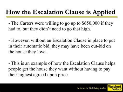 PPT Using The Escalation Clause PowerPoint Presentation Free